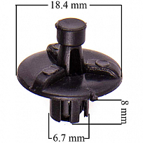 Клипса SKYWAY распорная FORD/TOYOTA/NISSAN/VW/HONDA/FIAT/MITSUBISHI/OPEL/RENAULT/CHEVROLE